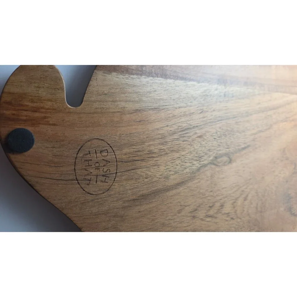 Acorn shaped wooden cutting board, serving tray